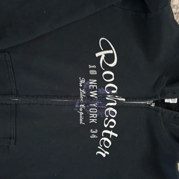 Gildan Black Women's Crew Neck Sweater - Picture 3 of 5